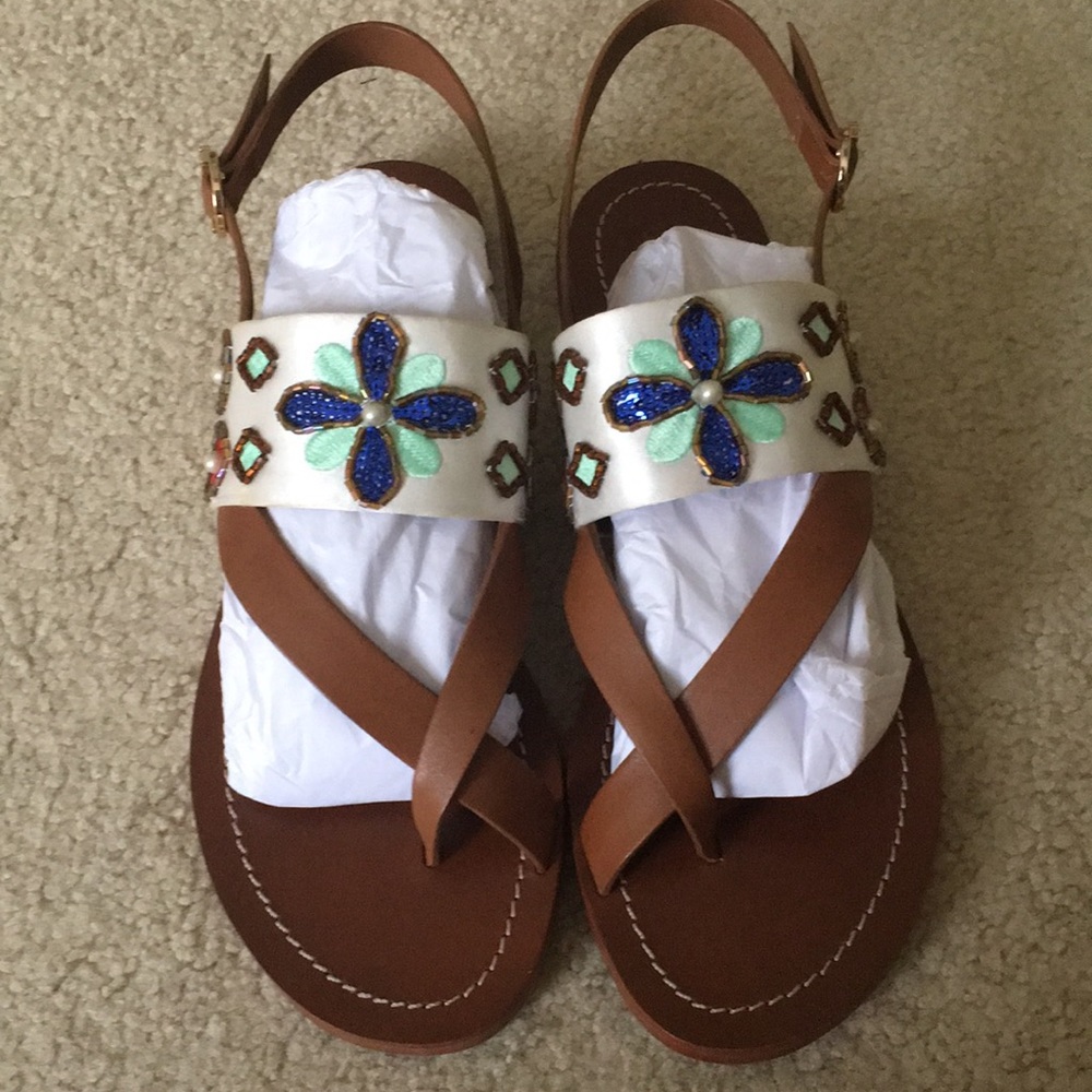 NIB Tory Burch Estella Flat Sandal